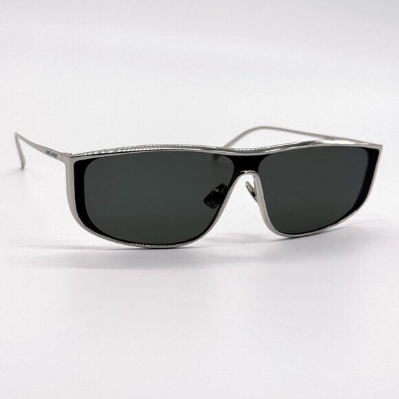 NEW SAINT LAURENT LUNA SL605 001 SILVER GRAY SHIELD SUNGLASSES SL 605 SHIELD - Picture 6 of 13